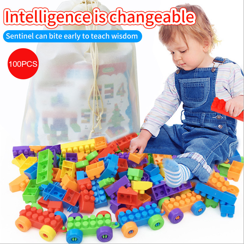 100PCS Building Sets บล็อก Block ตัวต่อ Free Exquisite album (ไม่มีกล่อง) ตัวต่อเหมาะสำหรับเด็กอายุ 2 ขวบขึ้นไป ราคา 40 บาท*ส่งฟรี