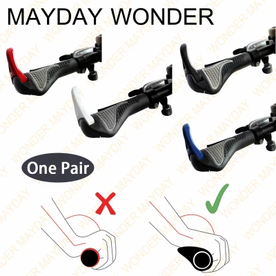 MAYDAY Ergonomic Rubber Cycling MTB Mountain Bike Bicycle Lock-on Handlebar Ends Grips/Cover