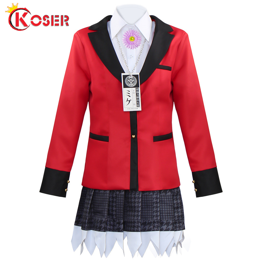 [COSER KING Store] Anime Kakegurui Yumeko Jabami Yumemite Yumemi Meari Saotome Ryōta Suzui Cosplay Costumes Jk Japanese School Girls Uniform Full Set ชุดคอสเพลย์ สาวโรงเรียนญี่ปุ่นชุดเต็ม