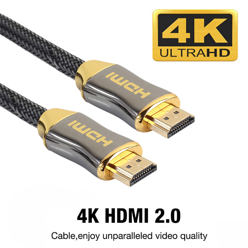 สาย HDMI 2.0 4K 3D หัวต่อทอง24K คุณภาพสูง! สายhdmiต่อทีวี สายhdmi Monitor HDTV LCD Projector Laptop PS5