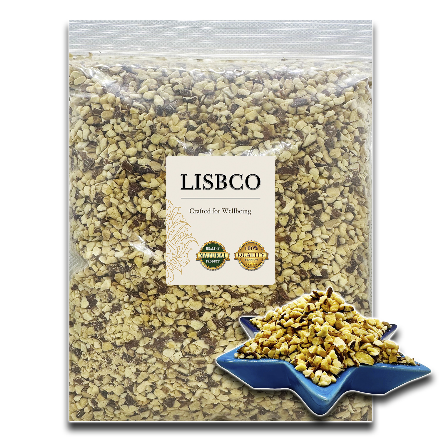 Almond Roasted Diced Almond 1kg Unflavored Ready to Eat Grade AA+ Newly baked grains and nuts aromatic delicious not rancid without oil Imported from America Natural Healthy Products ราคา 189 บาท*ส่งฟรี