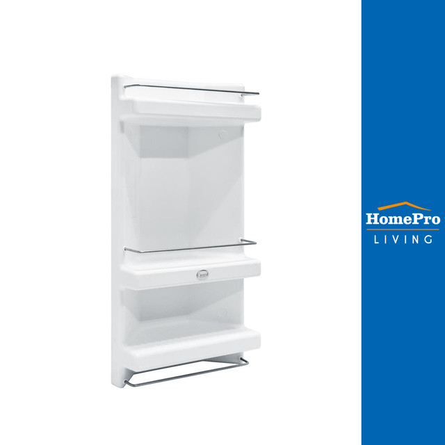 QUEEN ชั้นวางเข้ามุม 3 ชั้น SH-CAB-C03-WT สีขาว ราคา 529 บาท*ส่งฟรี