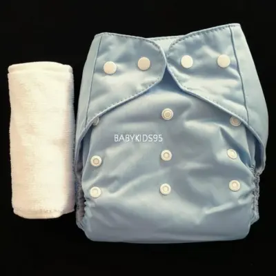 BABYKIDS95 Pocket cloth diapers, waterproof, TPU, single row snap with microfiber insert