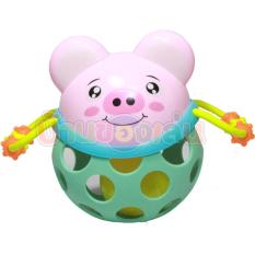 BKL ของเล่นเด็กเล็ก ยางกัด ตุ๊กตา สัตว์น่ารัก ถือเล่น เขย่า บอลยาง คละสี JLB1090