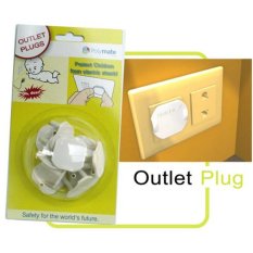 Polymate อุปกรณ์อุดรูปลั๊กไฟ  Outlet Plugs White  รุ่น 0092 (White)