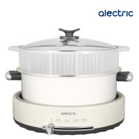 Alectric หม้อไฟฟ้าอเนกประสงค์ ชาบู ปิ้งย่าง นึ่ง ความจุ 5 ลิตร รุ่น ST-1 - รับประกัน 3 ปี