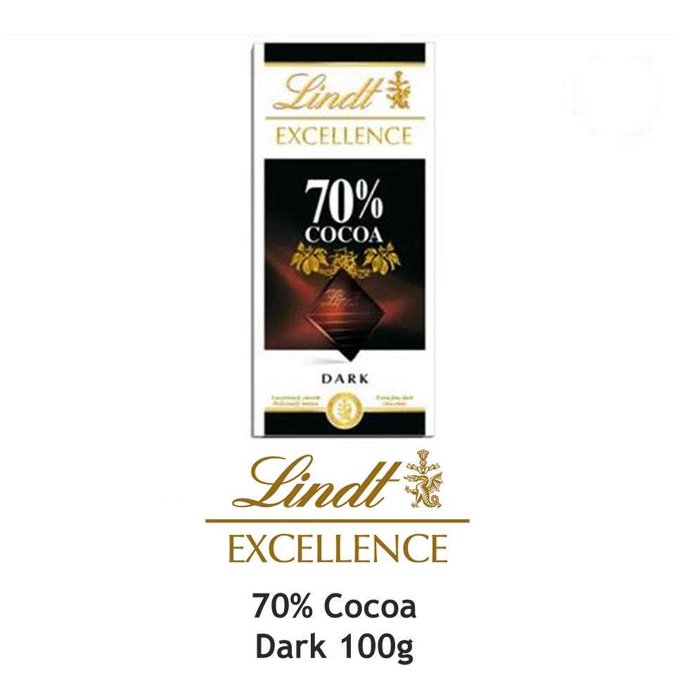 ช็อคโกแลต Lindt Excellence 70% Cocoa Dark Dark Chocolate 3.52 Oz/ 100g สวิส ดาร์ค ลินด์