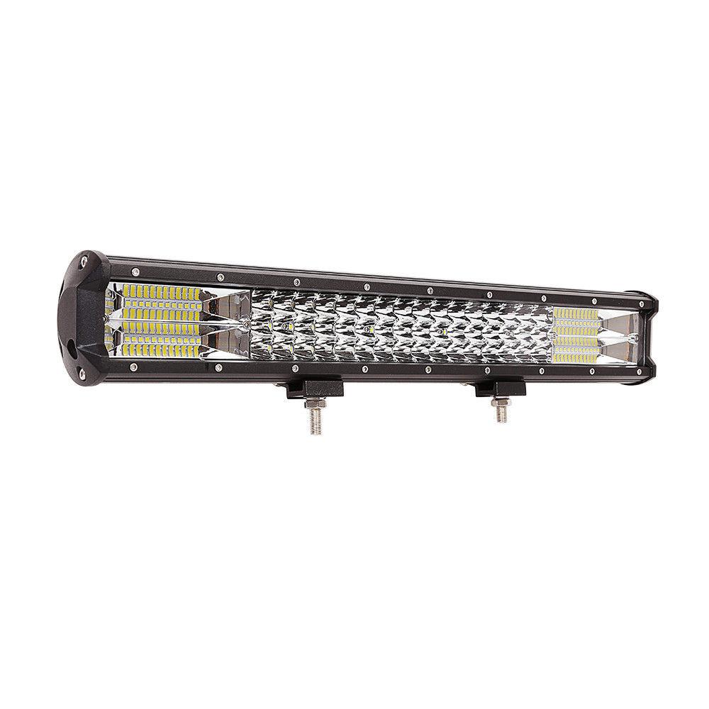 LED LIGHT BAR TRI ROW SPot FLOOD BEAM ไฟรถยนต์บาร์ยาว ไฟหน้ารถ ไฟรถส่องสว่าง 288W ขนาด 20 นิ้ว รุ่น SuperBright เเสงขาว จำนวน 1 ชิ้น
