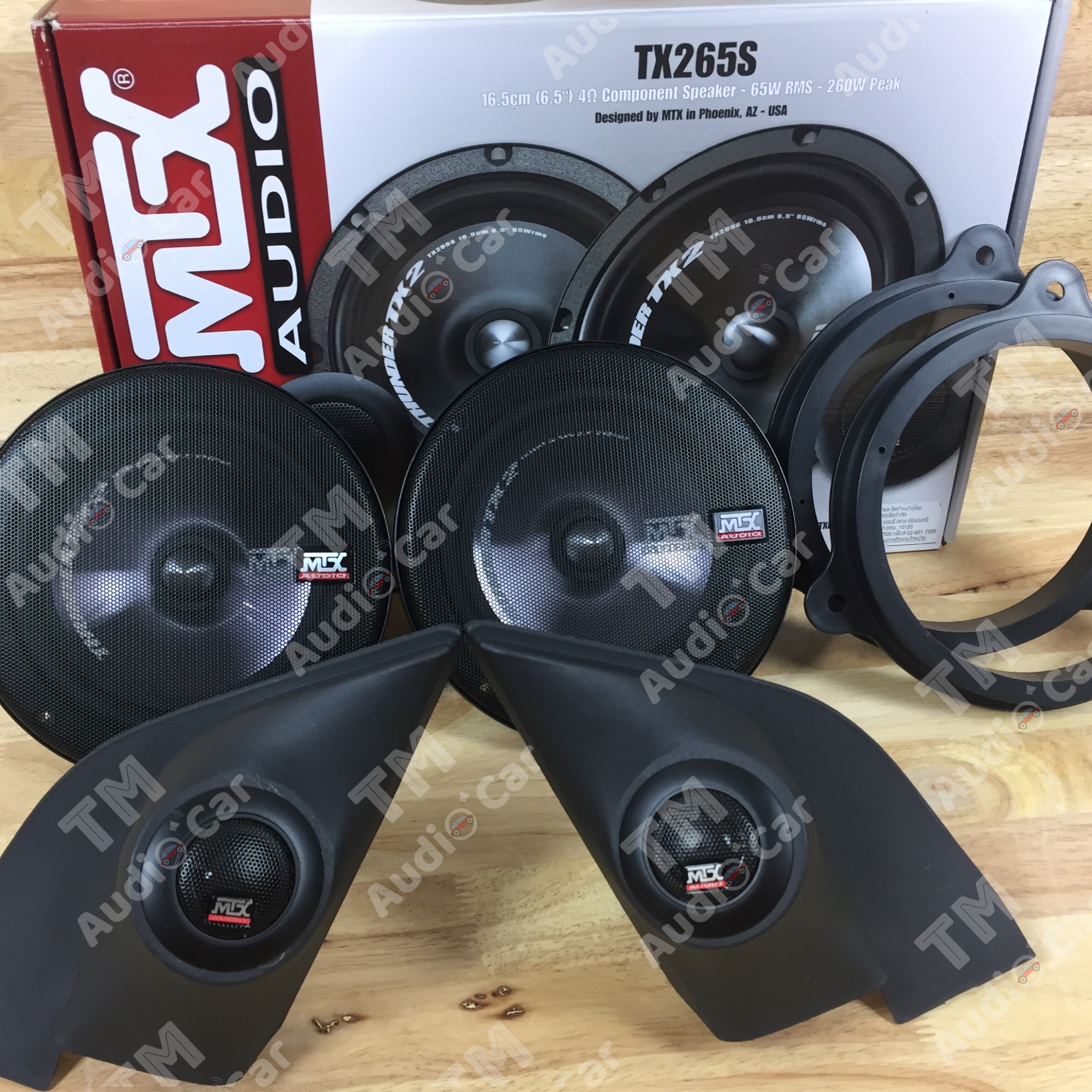 หูช้างตรงรุ่น NISSAN ALMERA 2012-2019 + ลำโพงแยกชิ้น 6.5” MTX-TX265S 260W + ฐานรองลำโพงตรงรุ่น จำนวน 1คู่ ราคา 3,190 บาท*ส่งฟรี