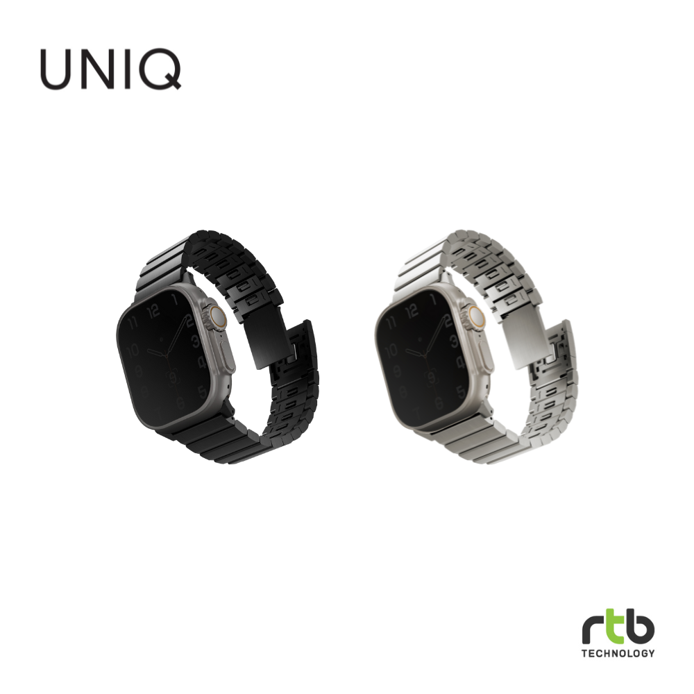 UNIQ สายสแตนเลสพร้อมตัวล็อคแม่เหล็กสำหรับ Apple Watch (49/46/45/44 MM) รุ่น Strova Mag ราคา 2,290 บาท*ส่งฟรี