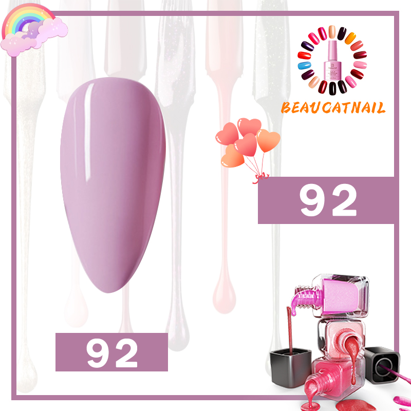 🔥พร้อมส่ง 🔥50 สีขายดี Beaucat Nail Gel ยาทาเล็บ สีทาเล็บเจล สีเจล ยาทาเล็บ ติดทนนาน! 8ml(ต้องใช้เ...