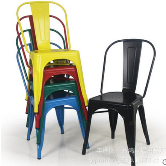 เก้าอี้ เก้าอี้เหล็กมีพนังพิง เก้าอี้รับประทานอาหาร YF-1594