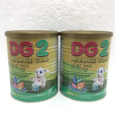 DG-2 Advance Gold ดีจีแอดวานซ์โกลด์ อาหารทารกจากนมแพะ สำหรับช่วงวัยที่ 2 ขนาด 400 กรัม (2 กระป๋อง)