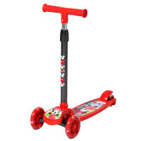 Disney สกูตเตอร์ scooter ล้อมีไฟ ปรับความสูง 3ล้อ สามารถพับเก็บได้ แข็งแรง ทนทาน