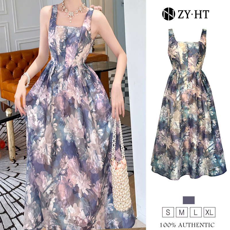ZY.HT EraVogue เดรสผู้หญิง เดรสสีม่วง เดรสทรงเอ เดรสลายดอก เดรสสายเดี่ยว เดรสไปงานแต่ง เดรสไฮโซ เดรสหรูหรา เดรสฝรั่งเศส เดรสออกงาน 20317 ราคา 1,544 บาท*ส่งฟรี