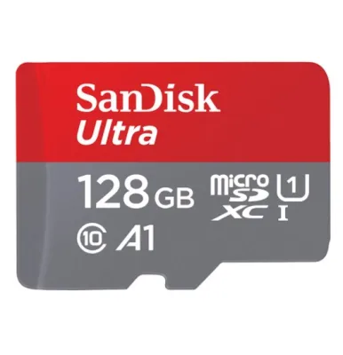 128 GB MICRO SD CARD (ไมโครเอสดีการ์ด) SANDISK ULTRA CLASS 10 A1 (SDSQUA4-128G-GN6MN)