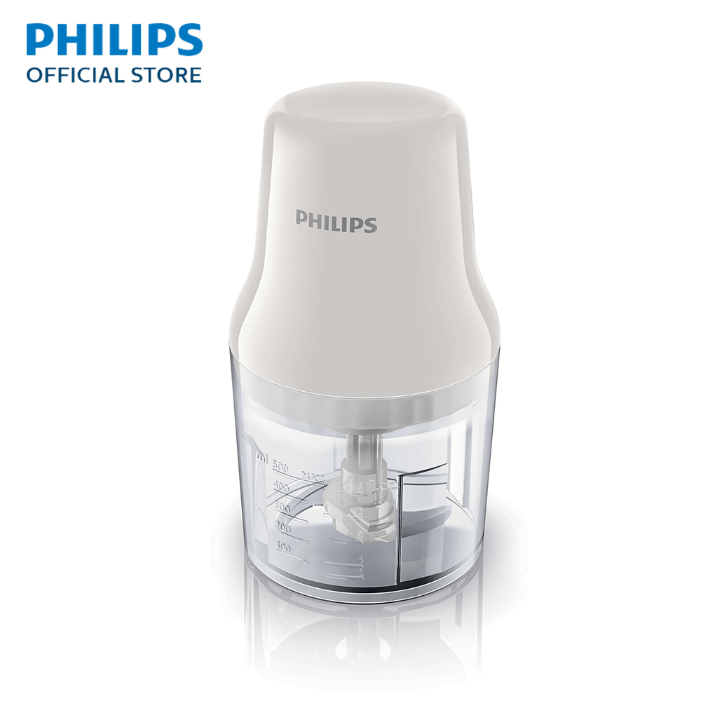 Philips เครื่องบดสับ รุ่น HR1393/00 0.7 ลิตร (White/Clear)
