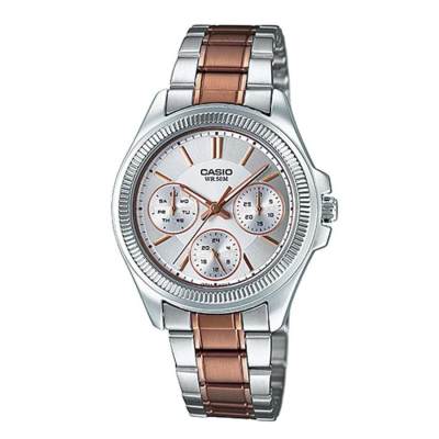 Casio แท้ นาฬิกาผู้หญิง สายสแตนเลส รุ่น LTP-2088RG-7AVDF Casio แท้ นาฬิกาผู้หญิง สายสแตนเลส รุ่น LTP-2088RG-7AVDF