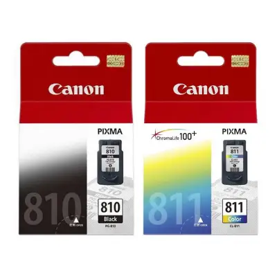 Canon PG 810 Black + CANON CL-811 TRI COLOR Made in Japan