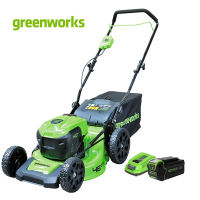 Greenworks รถตัดหญ้าเดินตาม 40 V พร้อมแบตเตอรี่และแท่นชาร์จ (2502362set)