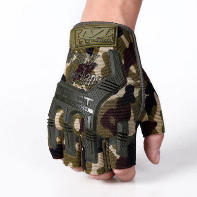 ถุงมือฟิตเนส (แบบเปิดนิ้ว) ถุงมือ ยุทธวิธี ถุงมือทหาร ถุงมือยกน้ำหนัก ถุงมือกลางแจ้ง ถุงมือขี่มอเตอร์ไซค์ ขนาดเส้นรอบวงฝ่ามือ 18-22 cm 4สี