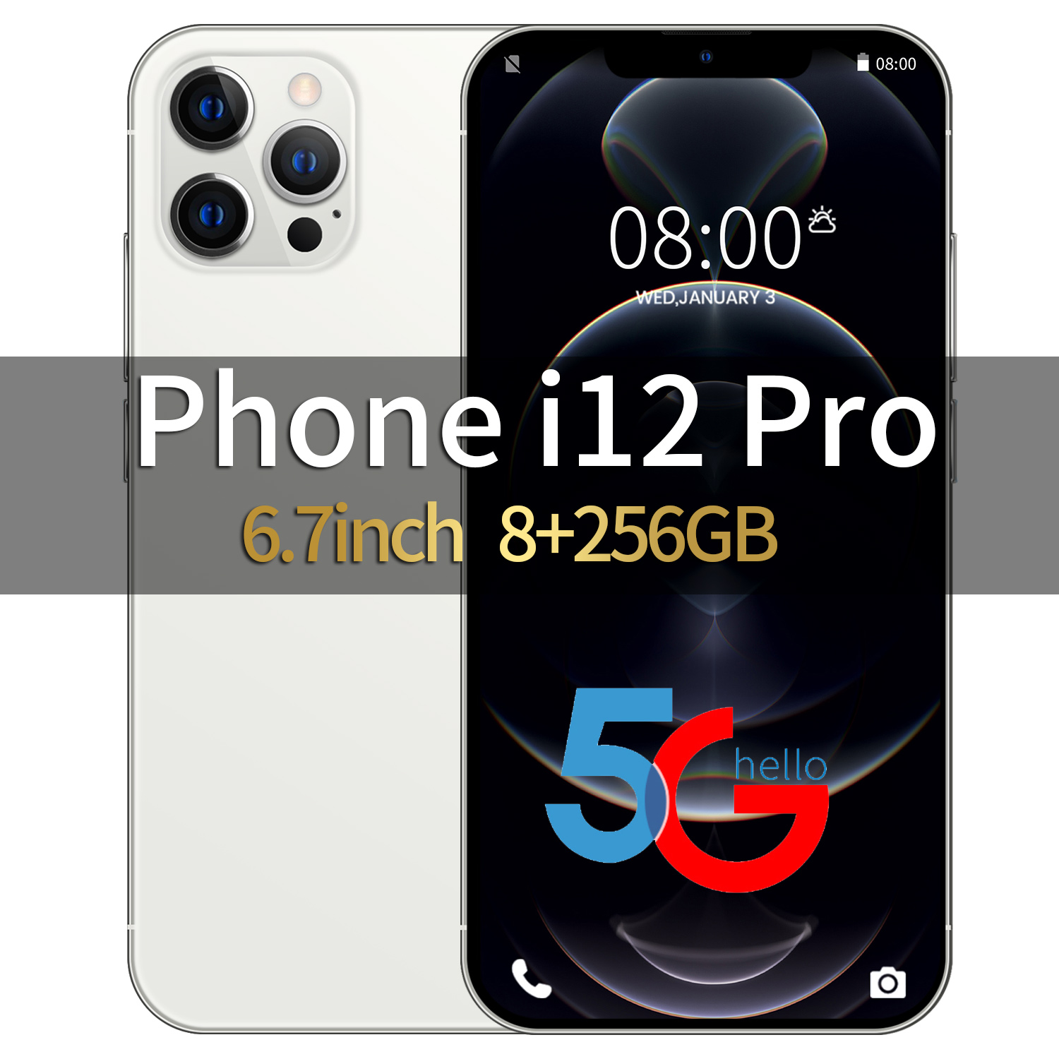 ipone 12 Pro Max โทรศัพท์ถูกๆ 5G โทรศัพท์ราคาถูก โทรศัพท์มือถือ（8GB RAM + 256GB ROM）Google Game โทรศัพท์ใหม่เอี่ยม พร้อมรับประกัน Wifi p40