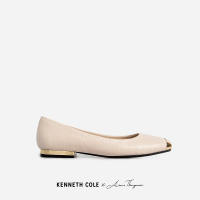 KENNETH COLE x ANNE THONGPRASOM รองเท้าส้นแบนผู้หญิง รุ่น ASTAIRE FLATS EGGSHELLCROCสีครีมจระเข้ ( FLT - KF14077LE-169 )