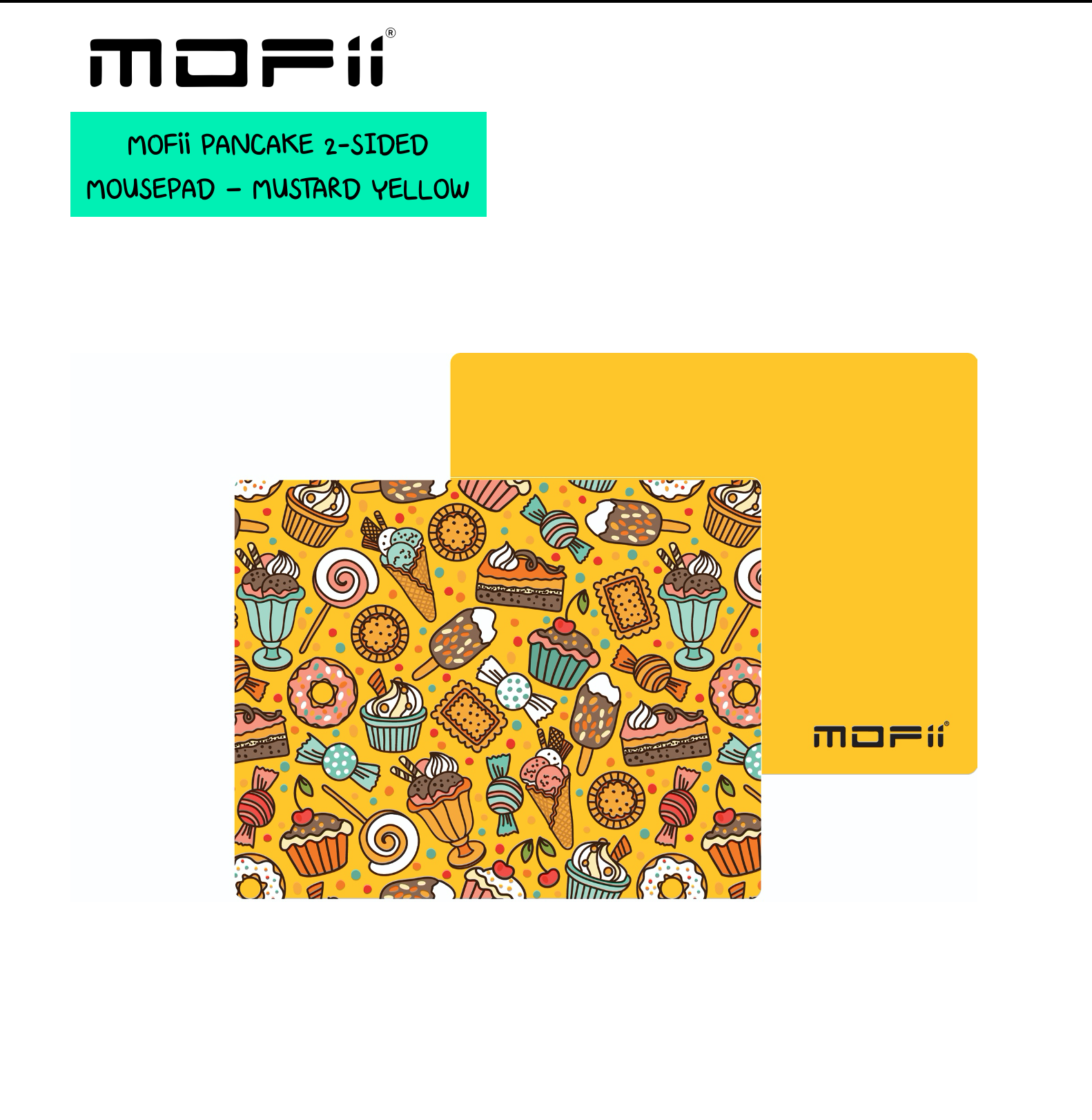 (แผ่นรองเม้าส์2ด้านแบบสั้น) MOFii PANCAKE 2-Sided Small Mouse Pad