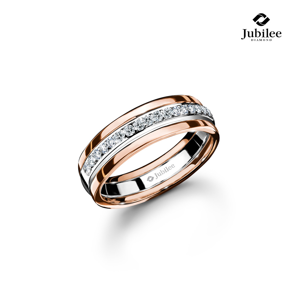 Jubilee Diamond แหวนเพชร Single Spectrum White-Rose Band Ring เพชรแท้ เพชรน้ำ 99 ราคา 32,900 บาท*ส่งฟรี