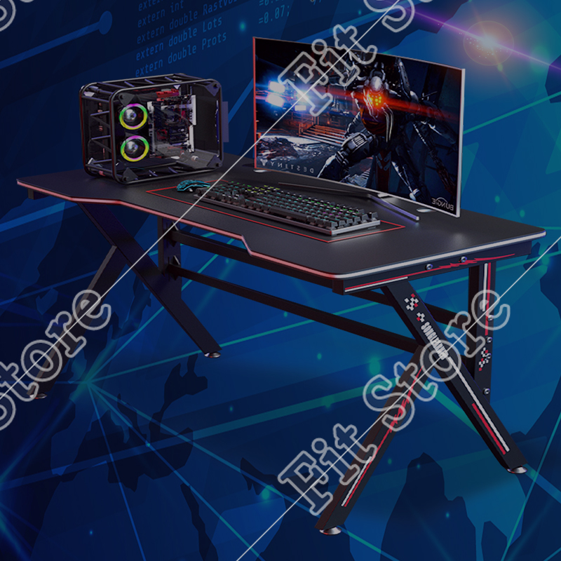 Fit Store โต๊ะเกมมิ่ง  โต๊ะคอมพิวเตอร์  โต๊ะเกมส์  โต๊ะเกม  Gaming Table Gaming Desk โต๊ะทำงาน หน้ากว้าง120 ใหม่ล่าสุด มั่นคง