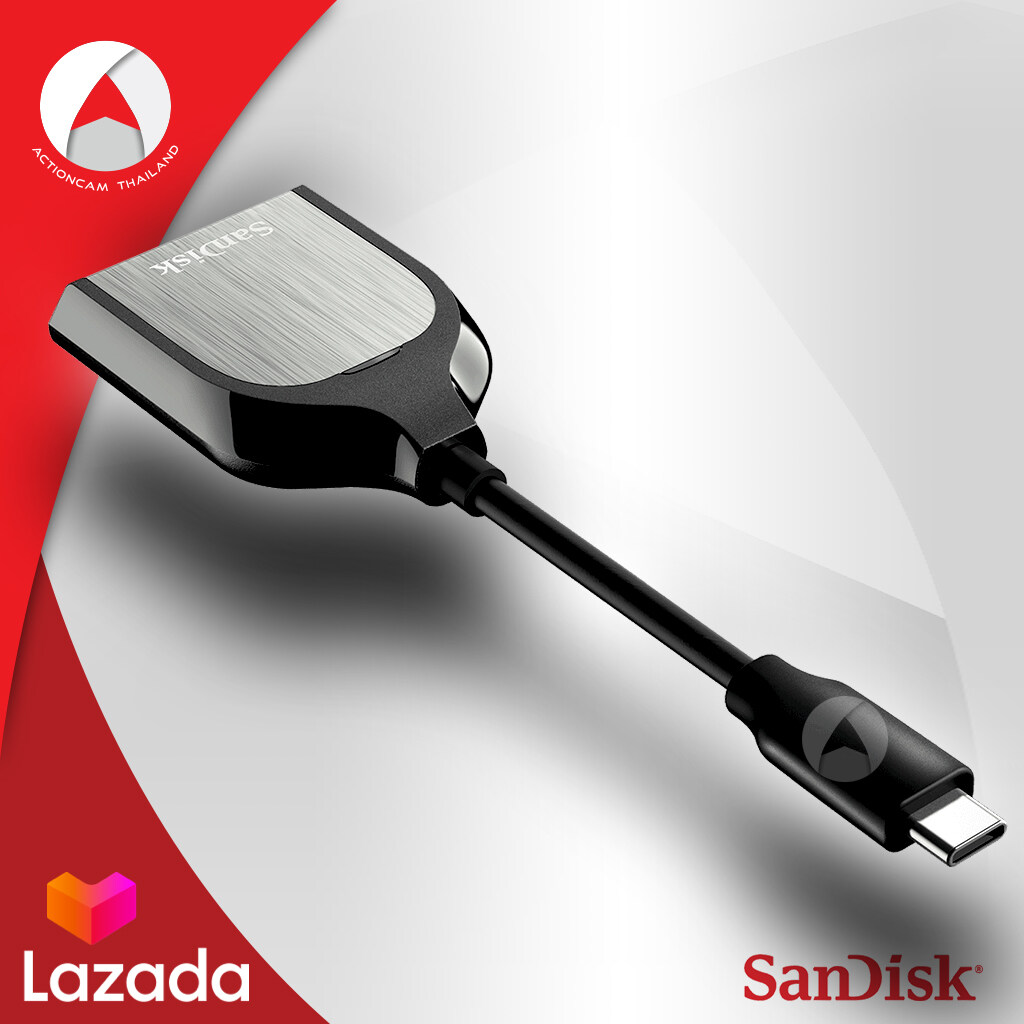 SanDisk Extreme PRO SD UHS-II USB Type-C Card Reader (SDDR_409_G46) การ์ดรีดเดอร์ แซนดิส โดย ซินเน็ค เอสดีการ์ด ประกัน Synnex 2 ปี