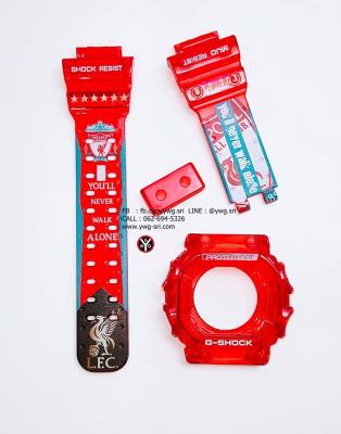 กรอบสาย G-SHOCK สีแดงใสกรีนลวดลาย Liverpool ใส่ได้รับรุ่น GX-56 กรอบสาย G-SHOCK สีแดงใสกรีนลวดลาย Liverpool ใส่ได้รับรุ่น GX-56