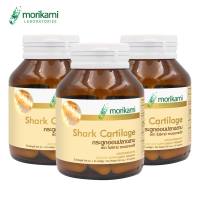 Shark Cartilage x 3 ขวด Morikami Laboratories กระดูกอ่อนปลาฉลาม โมริคามิ บรรจุขวดละ 30 แคปซูล