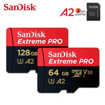 SanDisk 64GB 128GB MICRO SDXC CARD ไมโครเอสดีการ์ด EXTREME PRO CLASS10 SDSQXCY GN6MA