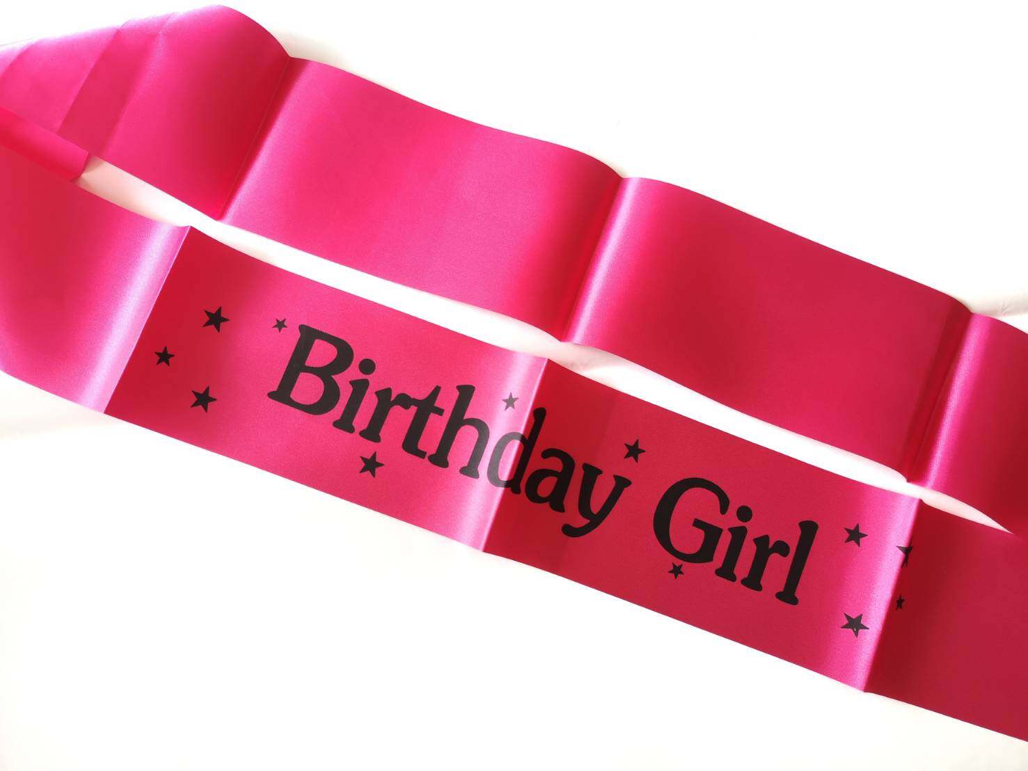Birthday Girl Sash สายสะพาย ปาร์ตี้ วันเกิด สำหรับคุณผู้หญิง Happy Birthday Party Sash for Woman (stars)