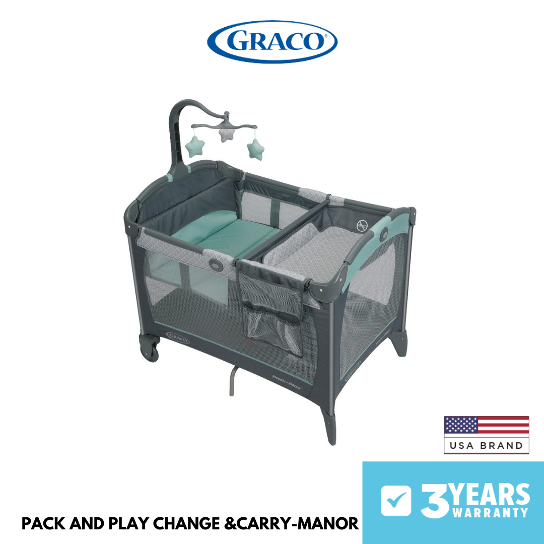 GRACO PACK AND PLAY CHANGE &CARRY-MANOR เตียงสำหรับให้เด็กแรกเกิด ราคา 17,995 บาท*ส่งฟรี