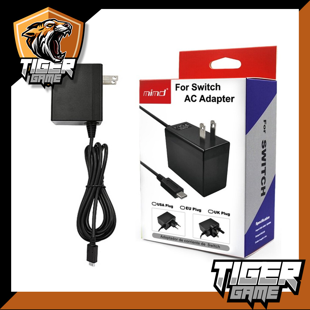 MIMD หม้อแปลง Nintendo Switch (AC Adapter)(สายชาร์จ Nintendo Switch)(ที่ชาร์จ Switch)(ที่ชาร์จสวิต)(หม้อแปลง Switch)(สายชาร์จจอย Con)(สายชาร์จ Switch)