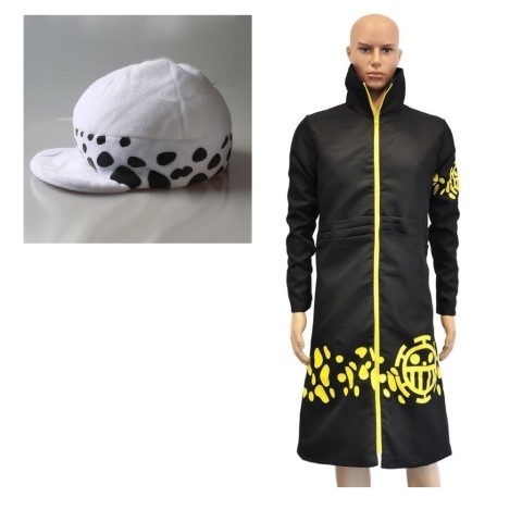 7C 12 ชุดทราฟาลก้า ทราฟาลก้า ดี วอเตอร์ ลอว์ วันพีซ Dress for Trafalgar D.Water Law Suit One Piece Costume Anime Manga Cartoon Party Cosplay Fancy Outfit