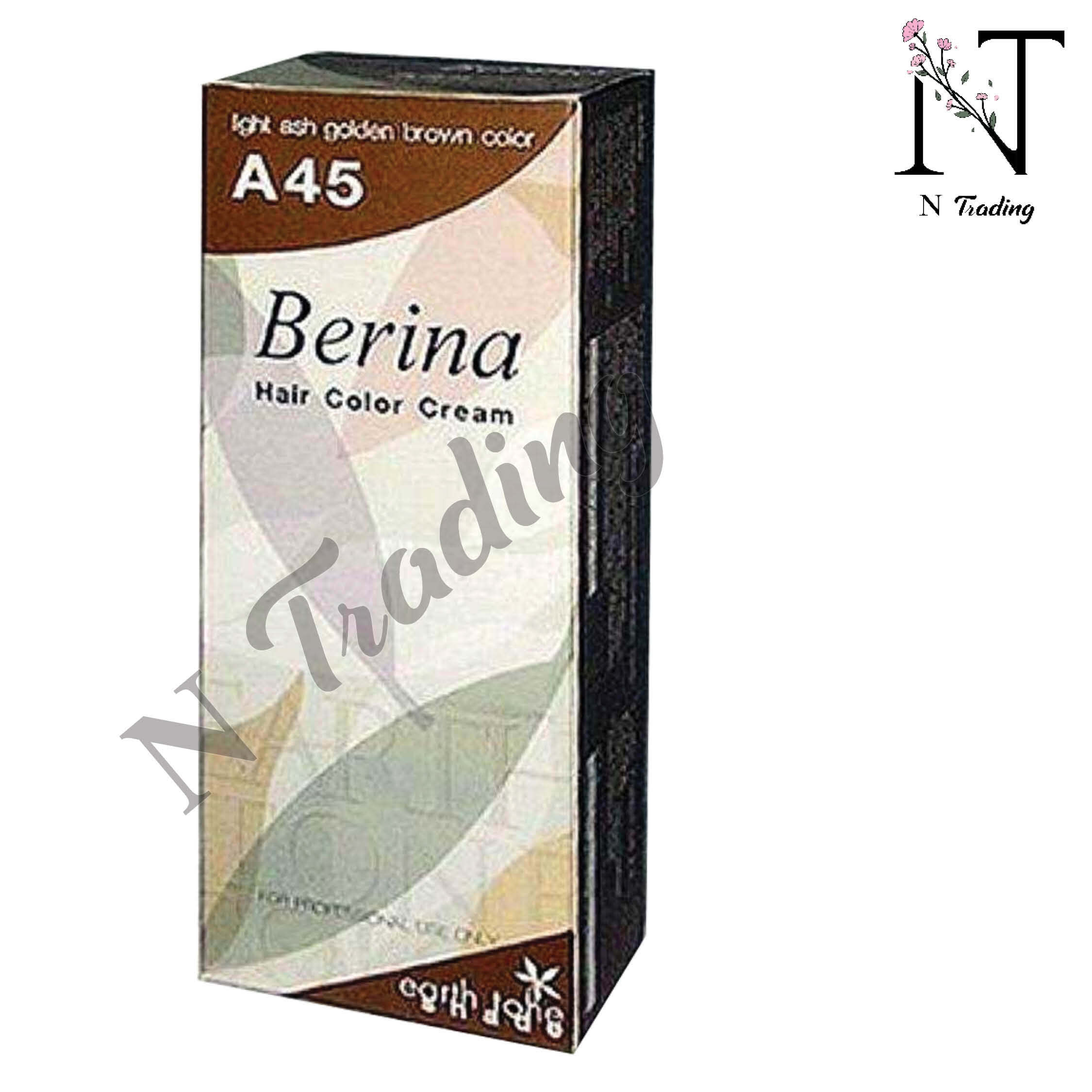 เบอริน่า ครีมย้อมผม / Berina Hair Color Cream ปริมาณสุทธิ 60 กรัม