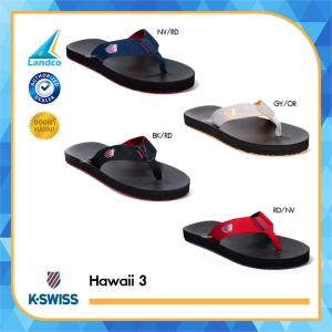 ภาพหน้าปกสินค้าK-Swiss Collection รองเท้าแตะ รองเท้าแตะผู้ชาย รองเท้าแตะหูหนีบ M Hawaii3 มี 4 สี NVRD/ RDNV / BKRD/ GYOR (295) ซึ่งคุณอาจชอบสินค้านี้