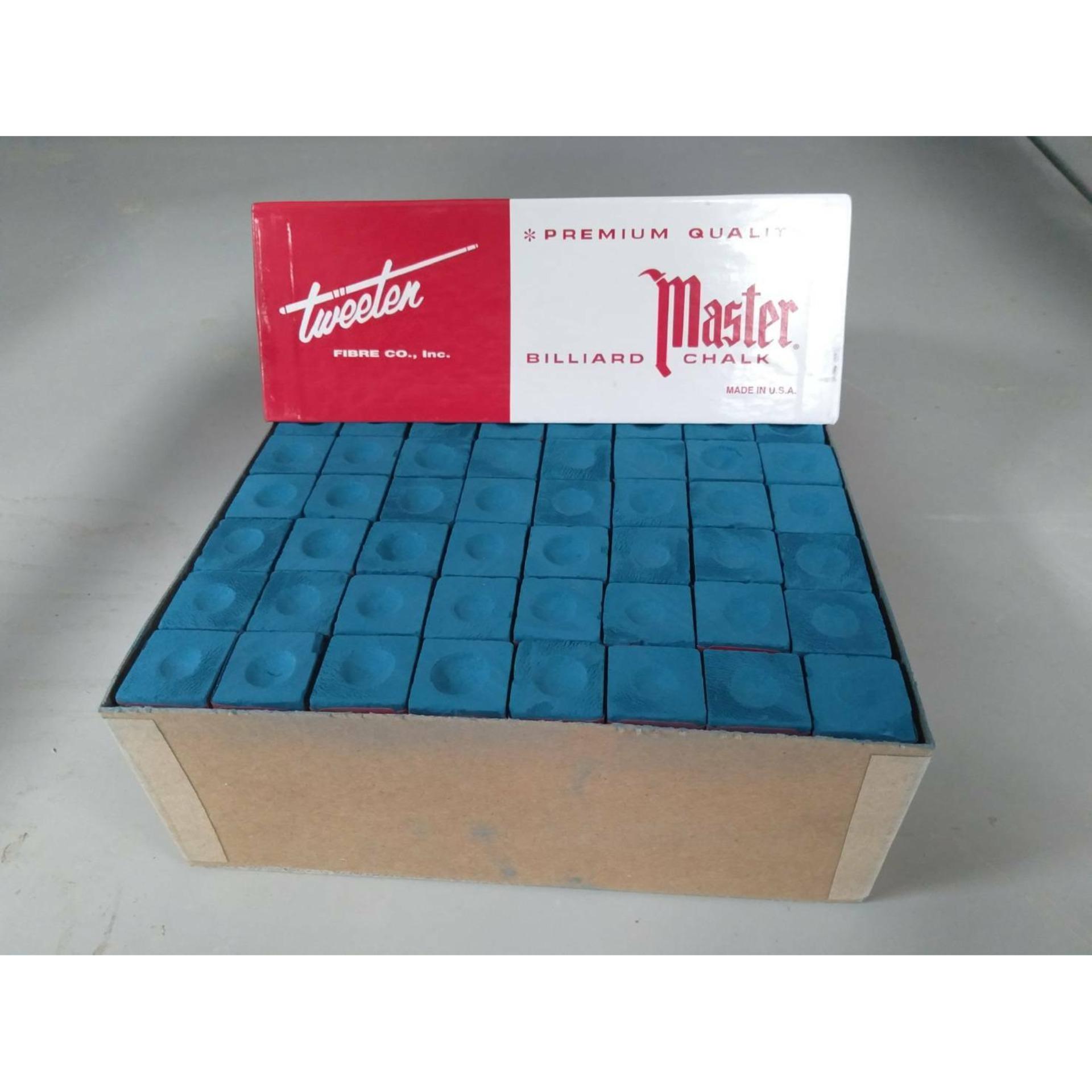 ชอล์กฝนหัวคิว ตรากวางมาสเตอร์ made in USA สีน้ำเงิน 1กล่อง ( 144 ก้อน ) ชอล์คฝนหัวคิว บิลเลียด สนุ๊กเกอร์ พูล โต๊ะบิลเลียด โต๊ะสนุ๊กเกอร์ โต๊ะพูล BILLIARD CHALK ที่ฝนหัวคิว ชอร์กฝนปลายไม้สนุ็ก ที่ฝนปลายไม้สนุ๊กเกอร์ ชอร์คฝนปลายไม้สนุ๊กเกอร์