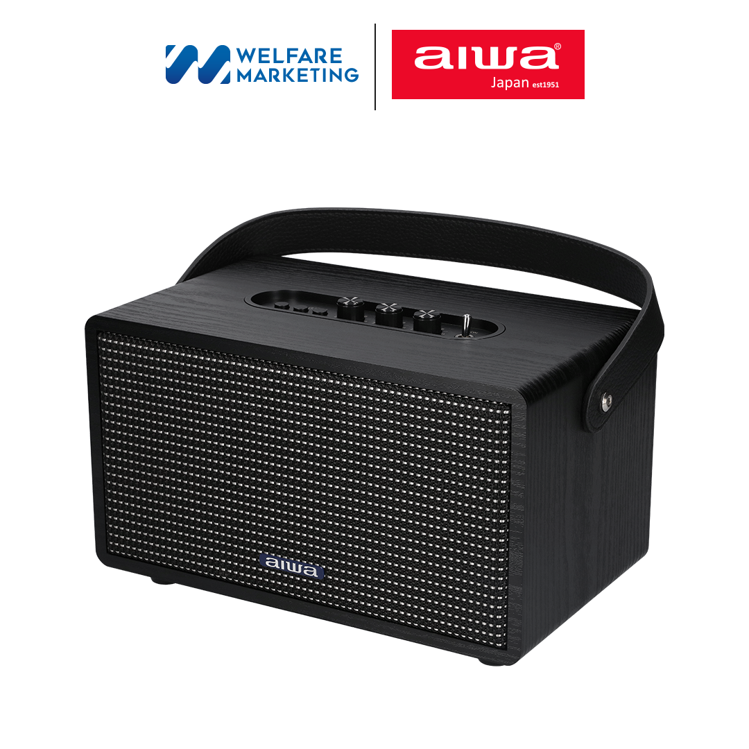 [ผ่อน 0%] AIWA Retro Plus Bluetooth Speaker ลำโพงบลูทูธพกพา BASS++ ราคา 3,590 บาท*ส่งฟรี