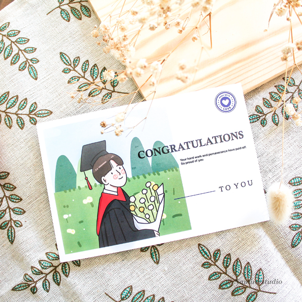 การ์ดรับปริญญา congratulations day การ์ดให้บัณฑิต