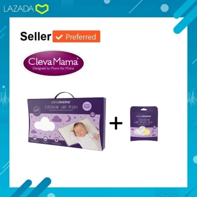Clevamama ClevaFoam™ หมอนกันหัวแบน หมอนทารก/ ต้นฉบับ 100% (2)