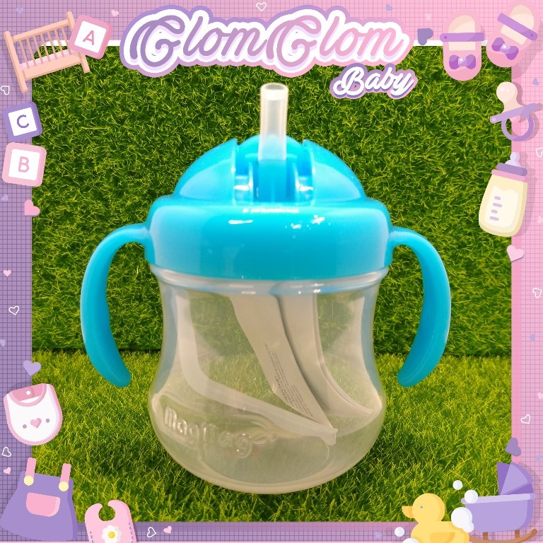 Pigeon แก้วหัดดื่ม พีเจ้น MagMag Spout Cup Step 3 BPA Free สำหรับเด็ก 8 เดือนขึ้นไป ( สีฟ้า )