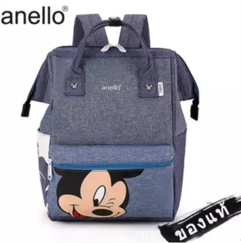 พร้อมส่ง‼️ กระเป๋า Anello Mickey ใบใหญ่ มี 5 / กระเป๋า Anello Đisnēy 2020 Polyester Canvas Backpack Limited