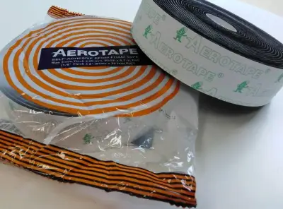 Aerotape แอร์โรเทป ฉนวนแผ่นม้วนมีกาวในตัว ใช้หุ้มท่อแอร์ หรือเทปกันกระแทก