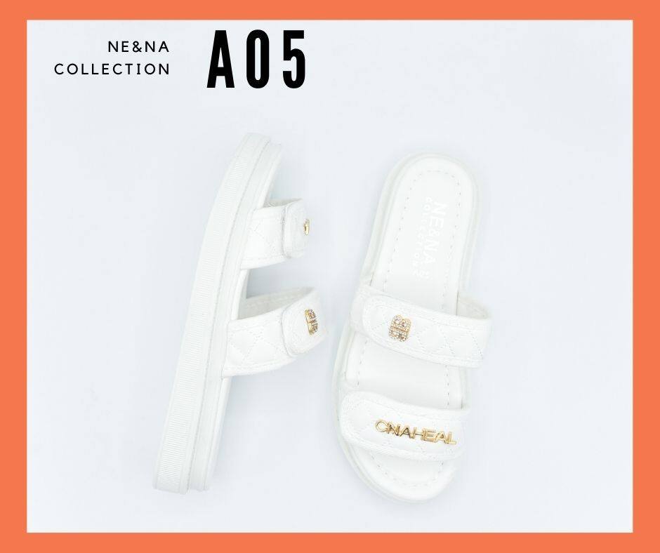 รองเท้าเเฟชั่นผู้หญิงเเบบเเตะสวม No. A05  NE&NA Collection Shoes