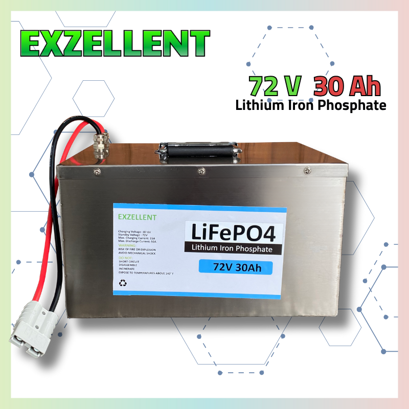 Battery for Electric Bicycles, Electric Golf Carts, Lifepo4 72V 30Ah, Safe, Won'T Catch Fire. ราคา 13,500 บาท*ส่งฟรี