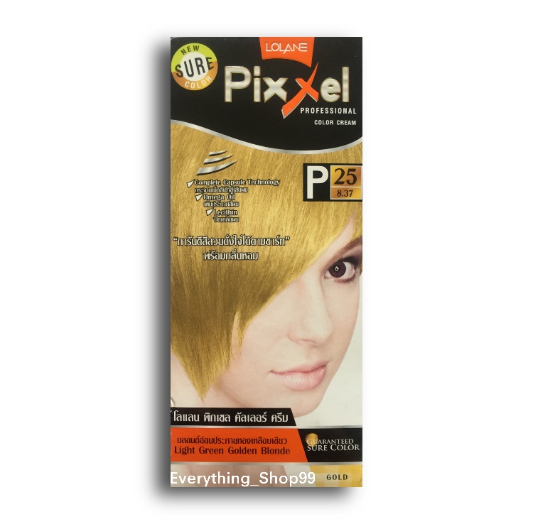 Lolane Pixxel Color Cream โลแลนพิกเซล คัลเลอร์ ครีมเปลี่ยนสีผม สำหรับปิดผมขาว ผมหงอก ทำสีแฟขั่น